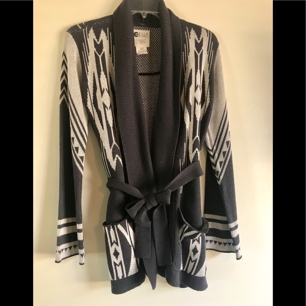 Billabong Aztec Graphic Design Cardigan